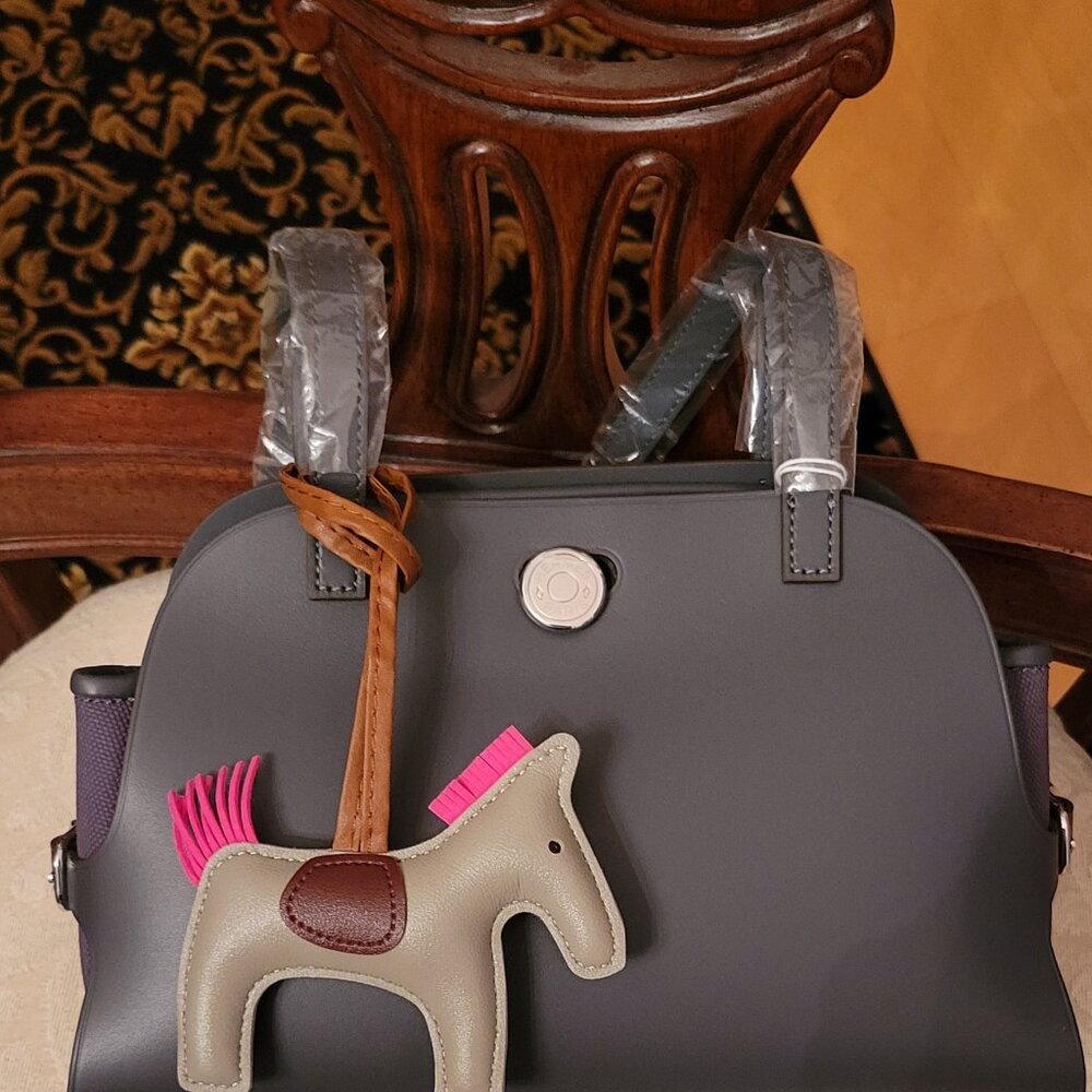 New!  Very cute fashion bag!  Elephant grey - Picture 8 of 10